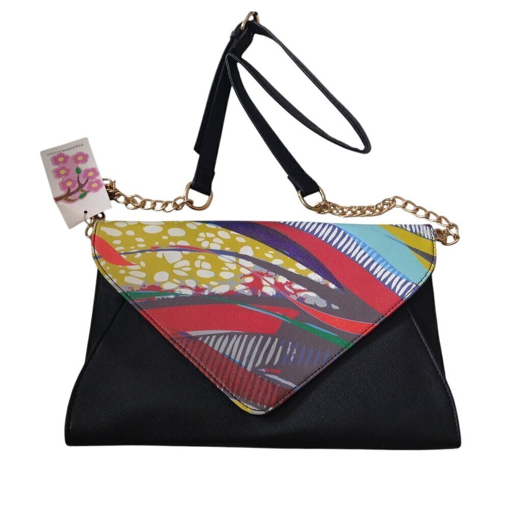 Amma Jo Shoulder Bag Handbag Envelope Clutch Purse Colorful Artsy Feminine